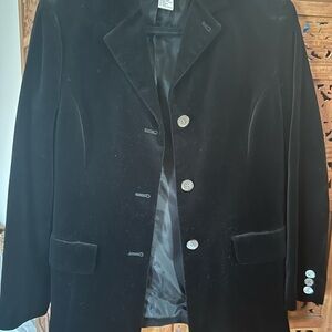 Talbots Black Velvet Jacket